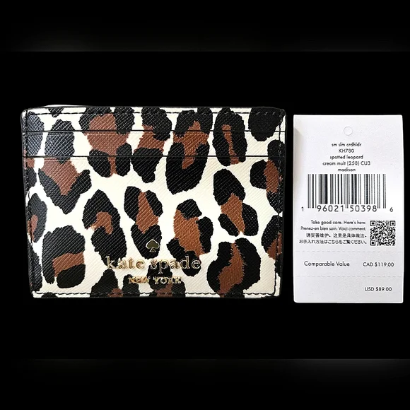 Kate Spade Leopard Cardholder - Picture 3 of 4